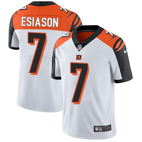 Men Cincinnati Bengals 7 Boomer Esiason Nike White Limited NFL Jersey